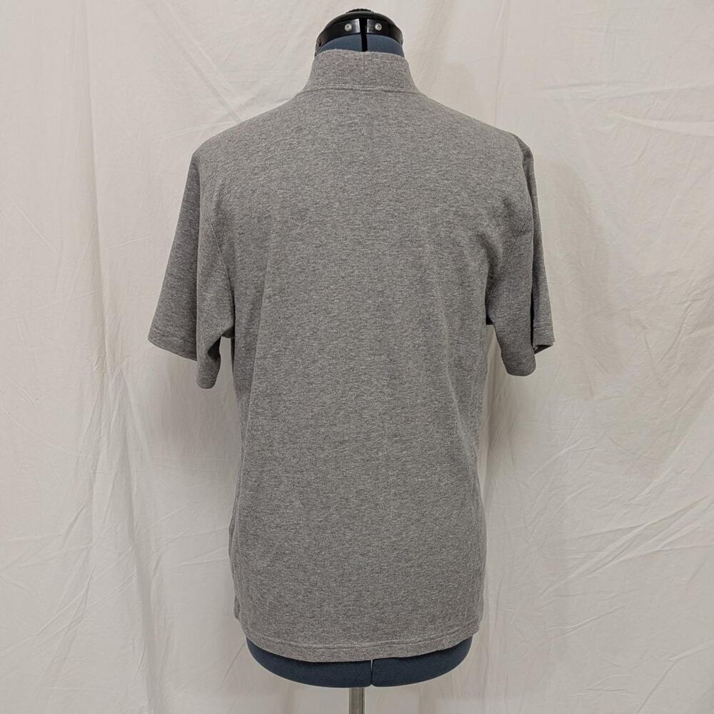 Gray cotton mockneck tee size - Picture 3 of 7